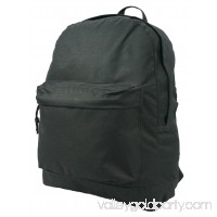 K-Cliffs Backpack Classic School Bag Basic Daypack Simple Book Bag 16 Inch Black   564848106